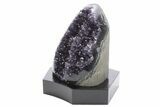 Amethyst Cluster With Wood Base - Uruguay #233741-1